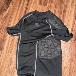 Adidas Black Sports Top with Gray Accents